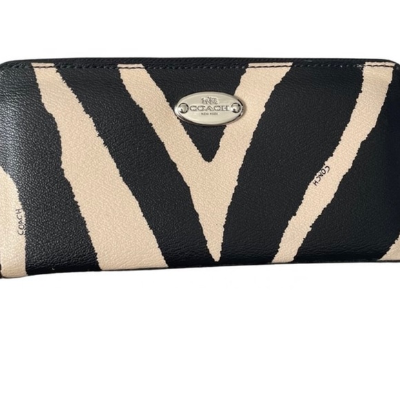 Coach Zebra Print Wallet - Picture 1 of 5